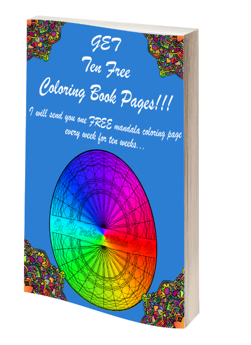 Give Away Mandala Coloring Book 3D FRONT Blue Book Cover Give Away Mandala Coloring Book 3D FRONT Blue Book Cover